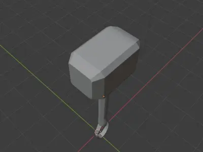  Thor Hammer Free low-poly 3D model