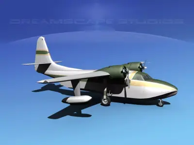 Grumman G-73 Mallard V06 3D model