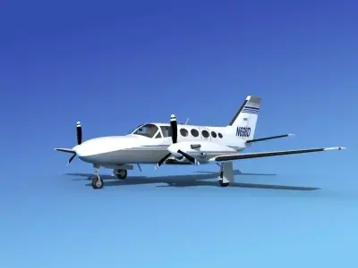 Cessna 425 Conquest I V10 3D model