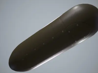  Helicopter Fuel Tank 368L Low-poly 3D model