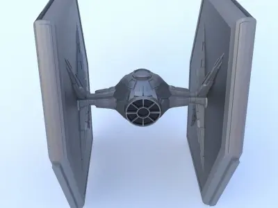 Star Wars Tie-Fighter Free low-poly 3D model