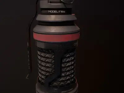 Grenade star wars helmet 3D model