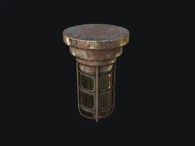 Bunker Light PBR Low-poly 3D model