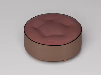 Chair round Free 3D model