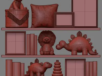 Kids Room Decor 53 3D model