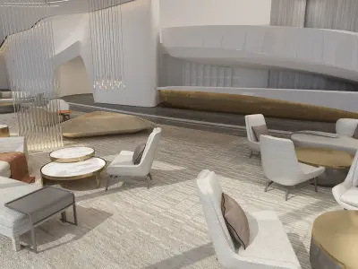 The Hotel Lobby 5 3D model