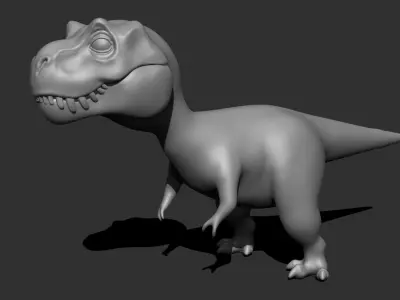 D Rex Free low-poly 3D model