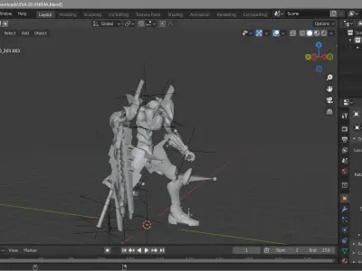 eva blend anima 00 blend 3D model