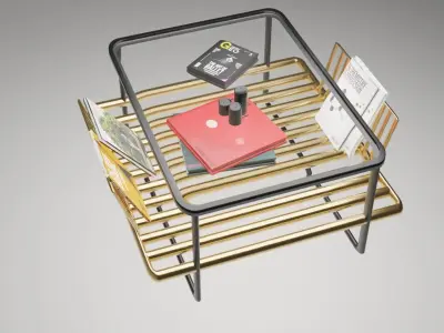 black coffee table Free 3D model