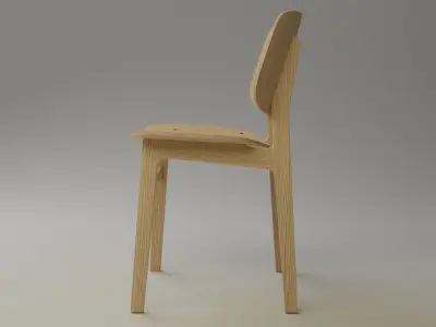 Wooden Chair  Free 3D model purchase