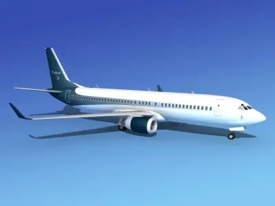 Boeing 737-800 BBJ 2 3D model
