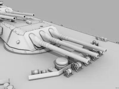 BATTLESHIP YAMATO 3D model