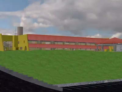 College Building Free 3D model