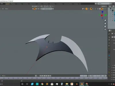 Batarang V3 Low-poly 3D model