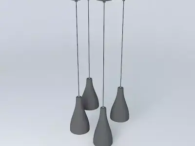 Earrings Black Free 3D model