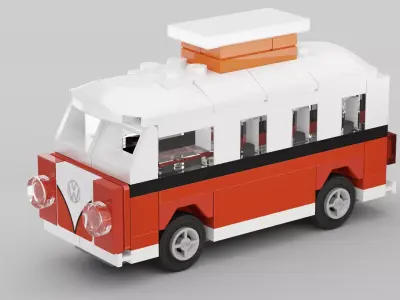 LEGO CREATOR VW T1 Campervan 40079 Free 3D model