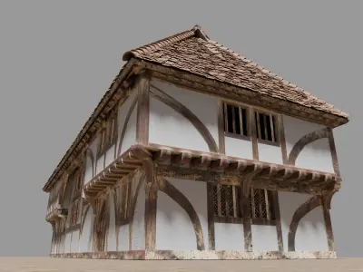 England Yoman house consturucted in medieval age 3D model