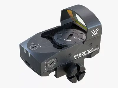 Venom red dot sight Low-poly 3D model purchase