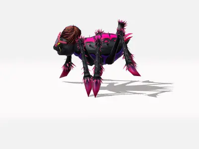  Spider Elvis Insect Animated Funny Cartoon Low-poly 3D model