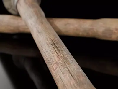 Stielhandgranate M24-lowpoly German WW2 asset   Low-poly 3D model