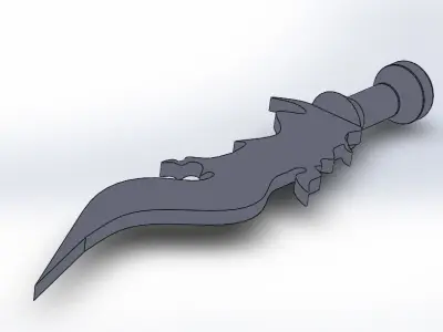 Flamy The Sword v1 Free low-poly 3D model