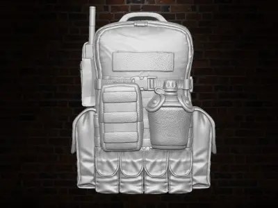 Backpacks V2 3D printable files for action figures 3D print model