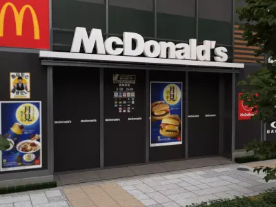 Bic Camera Store Akihabara Tokyo Building 3D Low-poly 3D model