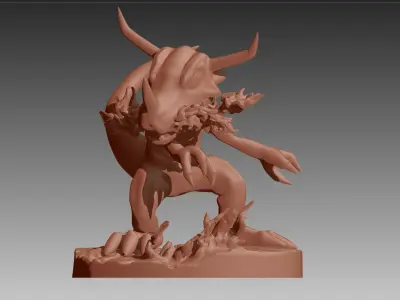 Greymon Digimon 3D print OBJ STL 3D print model