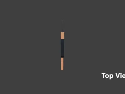 AK-47 with separated part Low-poly 3D model