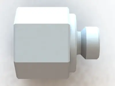 Conexao Connection Femea Female 1-4 NPT x Macho Male M10 x 15 3D model