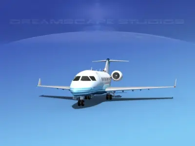 Bombardier Challenger CL-605 V06 3D model