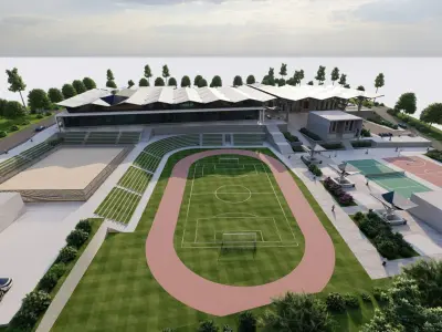 Stadium and sports complex-entertainment complex 3D model