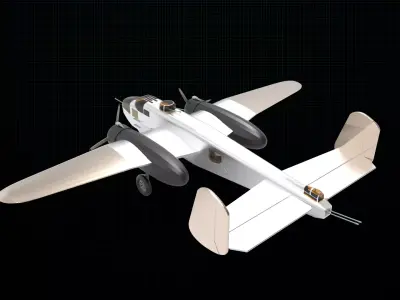 North American B-25 Mitchell 3D model