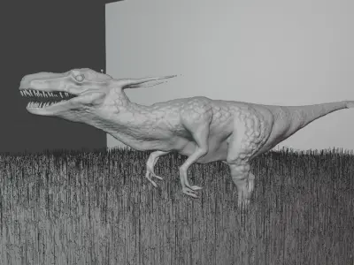 TRI reptile dinosaur 3D model