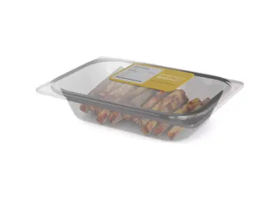 Deli sausages Cooked Chicken Breast 3D model