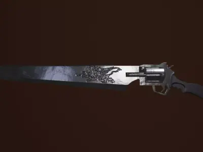 Squall Gunblade FFVIII 3D model