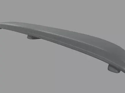 Car Spoiler 011 Low-poly 3D model