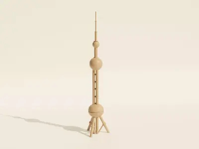 Oriental Pearl TV Tower 3D print model