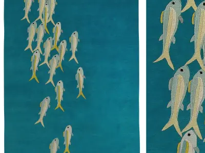 Fishes  rug 3D model