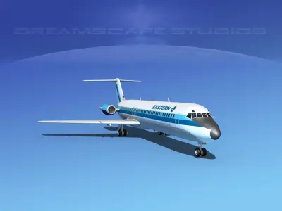 Douglas DC-9-40 Eastern Airlines 1 3D model