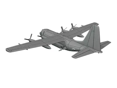 Lockheed AC-130U Spooky 3D print model
