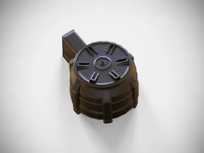 Magazine Attachments Pack - Clip - LMG - Sniper - Rifle - Pistol Low-poly 3D model