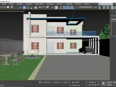 TWO STORY COMMERCIAL BUILDING MODEL 3D model Free 3D model