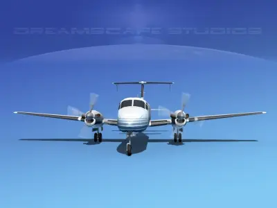 Beechcraft B1900C V12 3D model