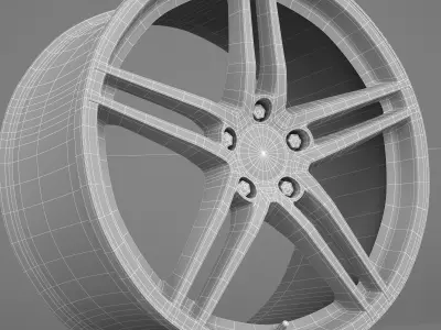 AEZ wheel rims 3D model