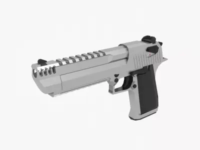 Desert eagle Low-poly Low-poly 3D model