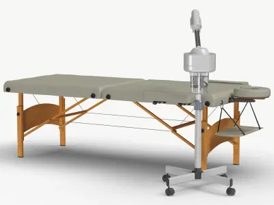 Portable Massage Table and Facial Steamer 3D model