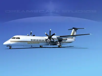 Dehaviland DHC-8 400 Georgia Air 3D model
