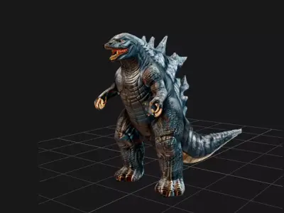 Godzilla black 3D model