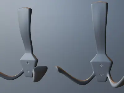 Coat Hooker Free 3D model